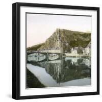 Dinant (Belgium), Photograph Taken from the South-Leon, Levy et Fils-Framed Premium Photographic Print
