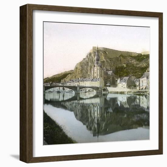 Dinant (Belgium), Photograph Taken from the South-Leon, Levy et Fils-Framed Photographic Print