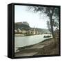 Dinant (Belgium), the Meuse River and the Castle-Leon, Levy et Fils-Framed Stretched Canvas