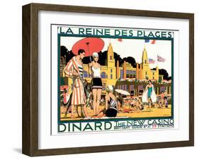 Dinard, La Reine Des Plages-Kenneth Shoesmith-Framed Art Print