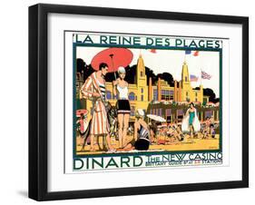 Dinard, La Reine Des Plages-Kenneth Shoesmith-Framed Art Print