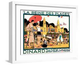 Dinard, La Reine Des Plages-Kenneth Shoesmith-Framed Art Print