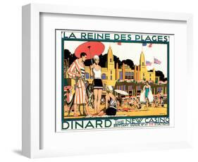 Dinard, La Reine Des Plages-Kenneth Shoesmith-Framed Art Print