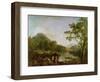 Dinas Bran from Llangollen, 1770-71-Richard Wilson-Framed Giclee Print