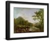 Dinas Bran from Llangollen, 1770-71-Richard Wilson-Framed Giclee Print