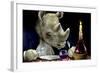 Dine-oceros-Will Bullas-Framed Giclee Print