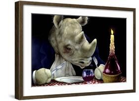 Dine-oceros-Will Bullas-Framed Giclee Print