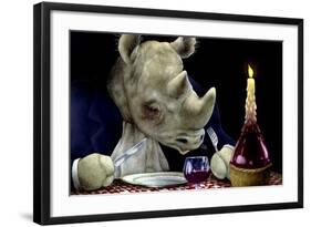 Dine-oceros-Will Bullas-Framed Giclee Print