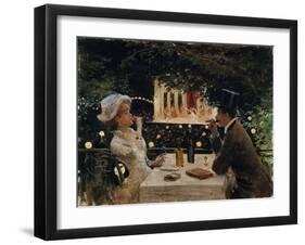 Diner aux Ambassadeurs-Jean Béraud-Framed Giclee Print