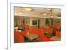 Diner Interior with Red Booths-null-Framed Premium Giclee Print