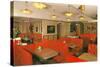 Diner Interior with Red Booths-null-Stretched Canvas