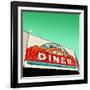 Diner Neon Retro Sign in America-Salvatore Elia-Framed Photographic Print