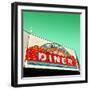 Diner Neon Retro Sign in America-Salvatore Elia-Framed Premium Photographic Print