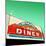 Diner Neon Retro Sign in America-Salvatore Elia-Mounted Photographic Print