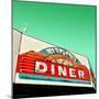 Diner Neon Retro Sign in America-Salvatore Elia-Mounted Photographic Print