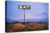 Diner Sign in Mojave Desert-Paul Souders-Stretched Canvas