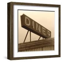 Diner Sign-Walter Robertson-Framed Art Print