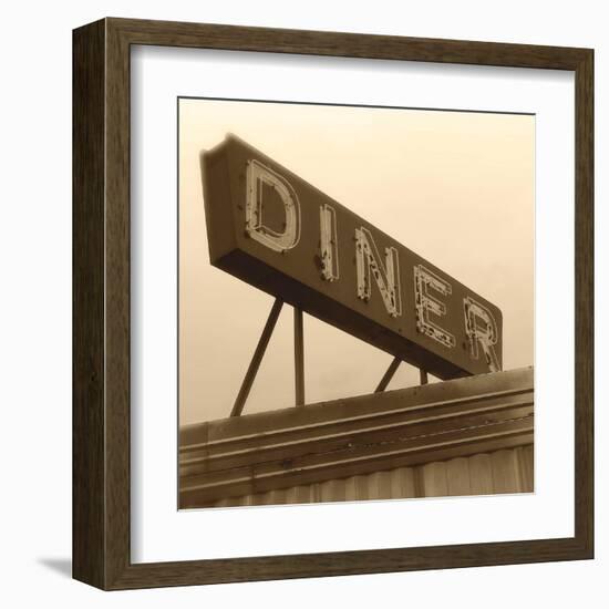 Diner Sign-Walter Robertson-Framed Art Print