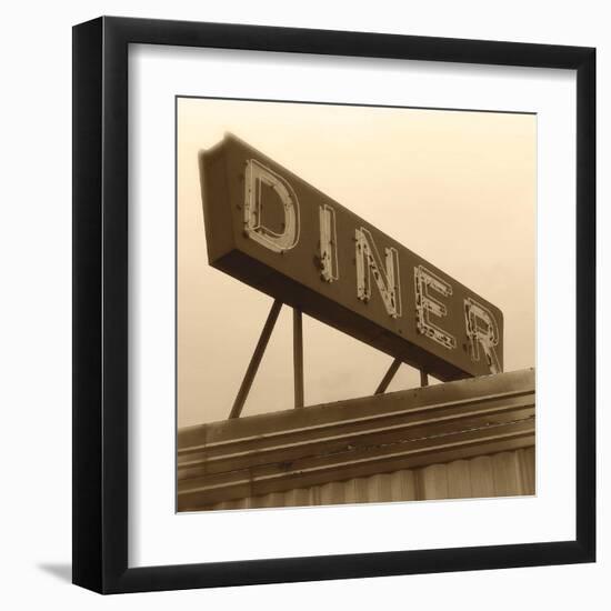 Diner Sign-Walter Robertson-Framed Art Print