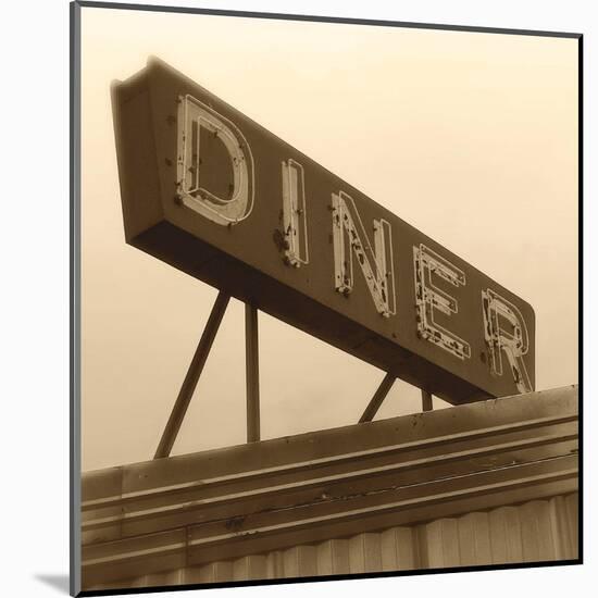 Diner Sign-Walter Robertson-Mounted Art Print
