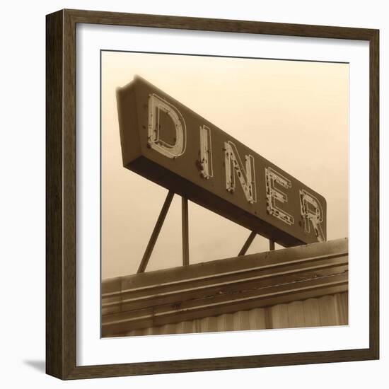 Diner Sign-Walter Robertson-Framed Art Print