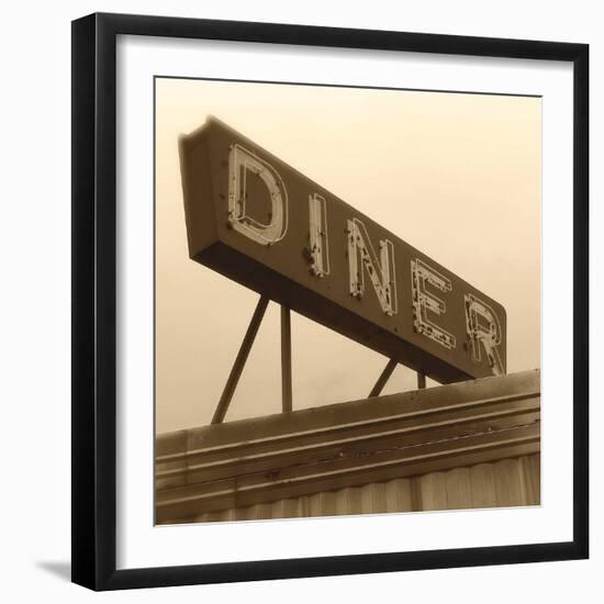 Diner Sign-Walter Robertson-Framed Art Print