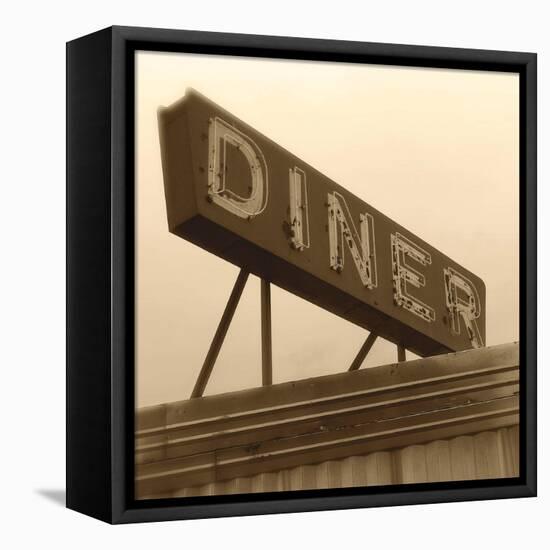 Diner Sign-Walter Robertson-Framed Stretched Canvas