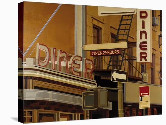 Diner-Andy Burgess-Stretched Canvas