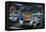 Diners and Cars III-null-Framed Stretched Canvas