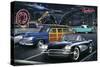 Diners and Cars III-null-Stretched Canvas