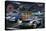 Diners and Cars III-null-Stretched Canvas