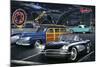 Diners and Cars III-null-Mounted Art Print