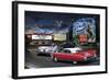 Diners and Cars IV-null-Framed Art Print