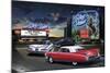 Diners and Cars IV-null-Mounted Art Print