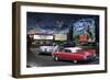 Diners and Cars IV-null-Framed Premium Giclee Print