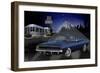 Diners and Cars VI-null-Framed Premium Giclee Print