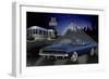 Diners and Cars VI-null-Framed Premium Giclee Print