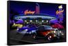 Diners and Cars VII-null-Framed Stretched Canvas