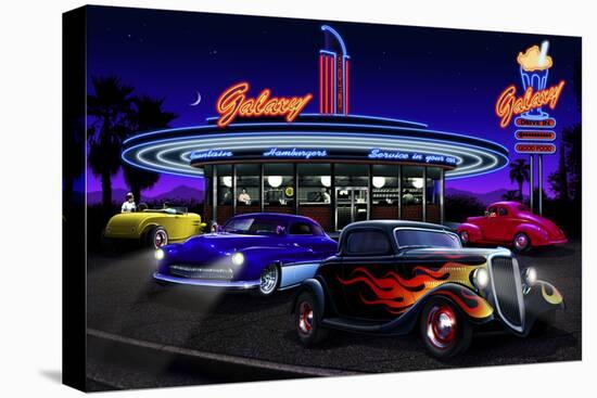 Diners and Cars VII-null-Stretched Canvas