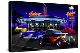Diners and Cars VII-null-Stretched Canvas