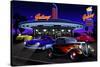 Diners and Cars VII-null-Stretched Canvas