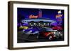 Diners and Cars VII-null-Framed Premium Giclee Print