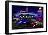 Diners and Cars VII-null-Framed Premium Giclee Print