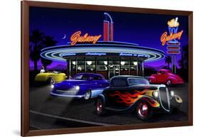 Diners and Cars VII-null-Framed Art Print