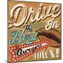 Diners and Drive Ins I-Pela Design-Mounted Art Print