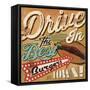 Diners and Drive Ins I-Pela Design-Framed Stretched Canvas