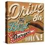 Diners and Drive Ins I-Pela Design-Stretched Canvas