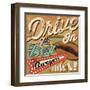 Diners and Drive Ins I-Pela Design-Framed Art Print