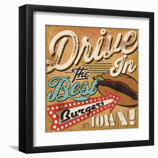 Diners and Drive Ins I-Pela Design-Framed Art Print