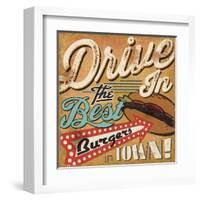 Diners and Drive Ins I-Pela Design-Framed Art Print